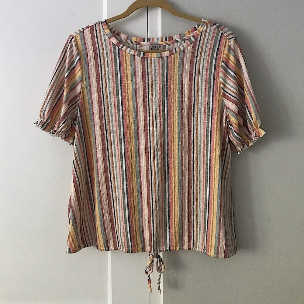 Como Vintage Tie Front Shirt